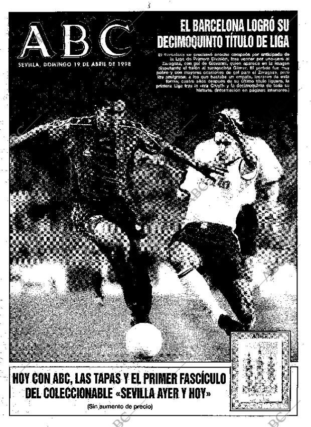 ABC SEVILLA 19-04-1998 página 1
