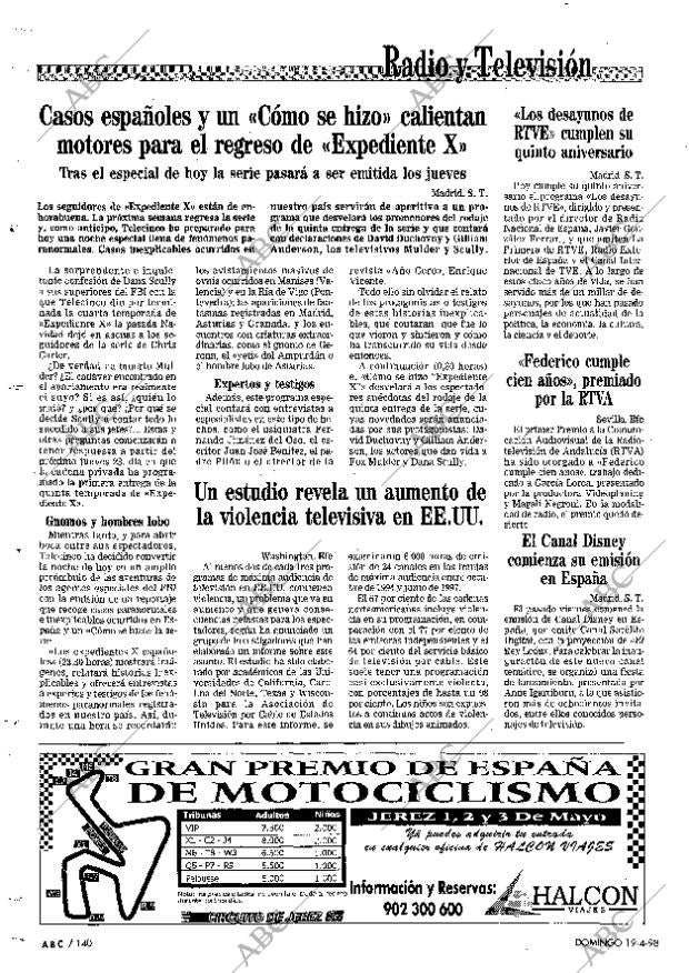 ABC SEVILLA 19-04-1998 página 140