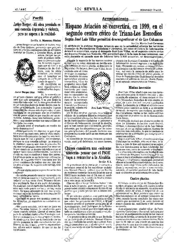 ABC SEVILLA 19-04-1998 página 62