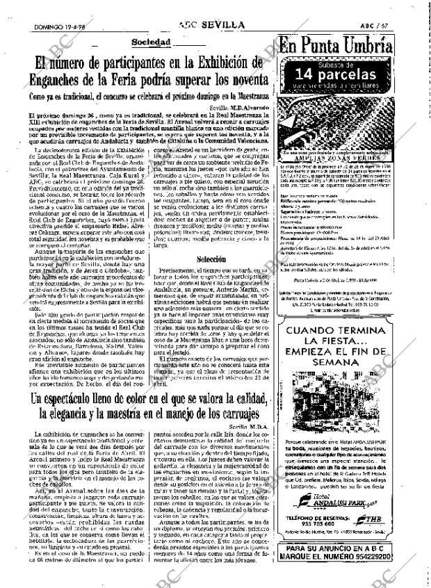 ABC SEVILLA 19-04-1998 página 67