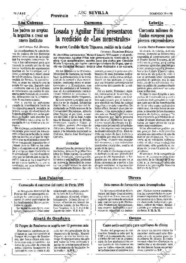 ABC SEVILLA 19-04-1998 página 76