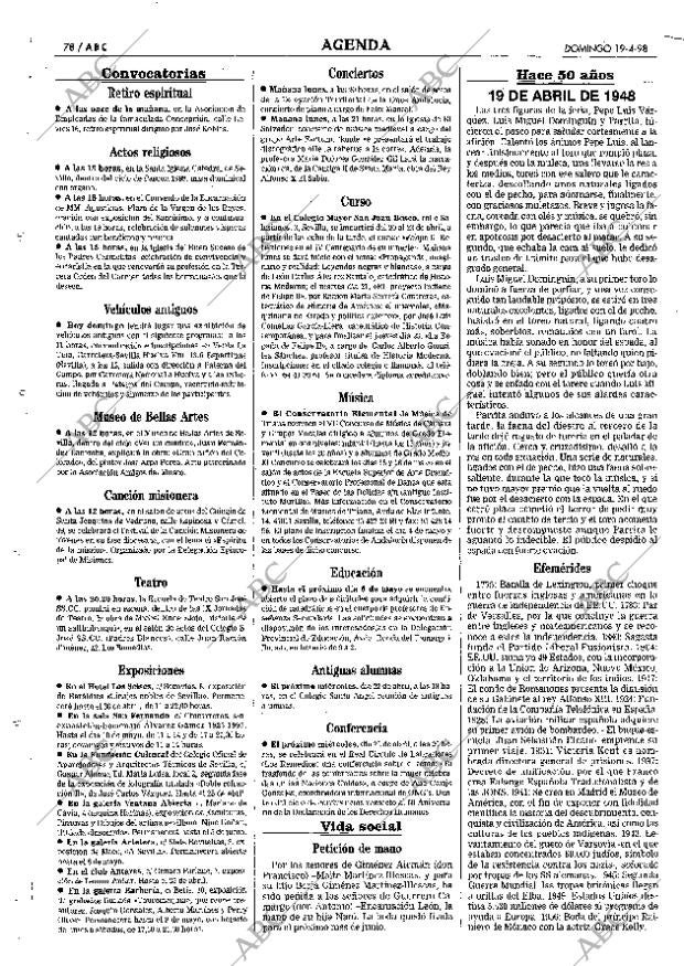 ABC SEVILLA 19-04-1998 página 78