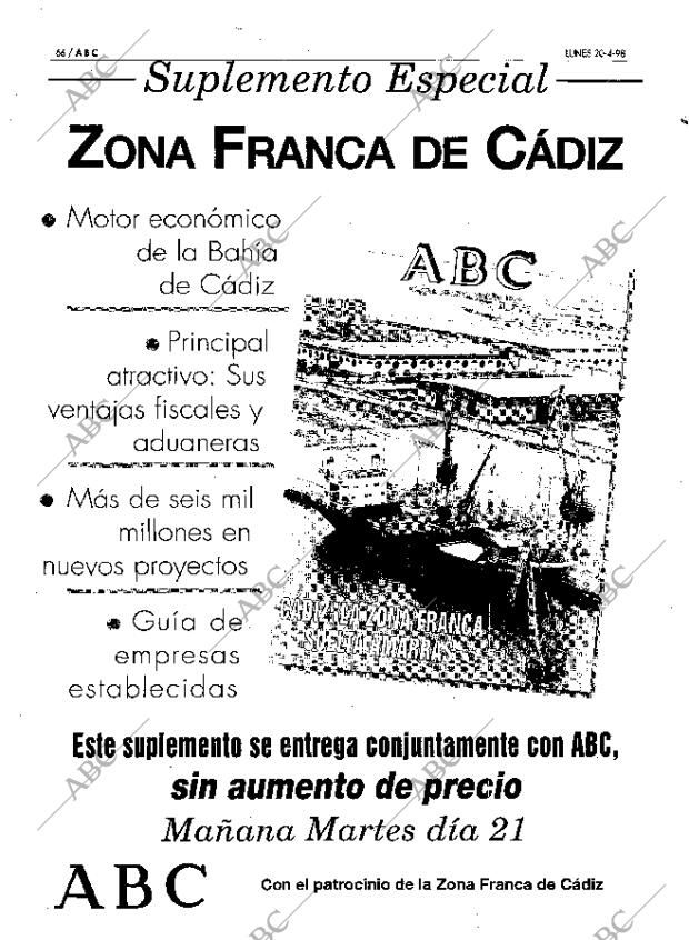 ABC SEVILLA 20-04-1998 página 66