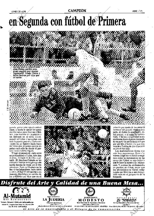 ABC SEVILLA 20-04-1998 página 71