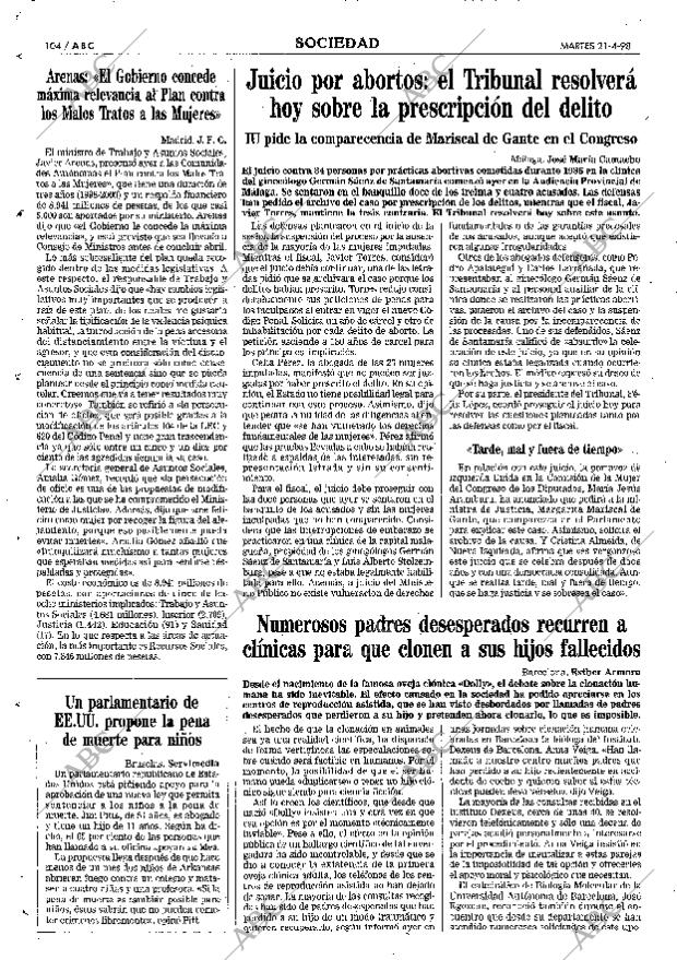 ABC MADRID 21-04-1998 página 104