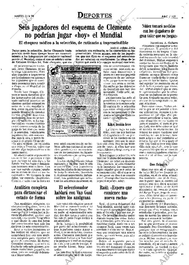 ABC MADRID 21-04-1998 página 109