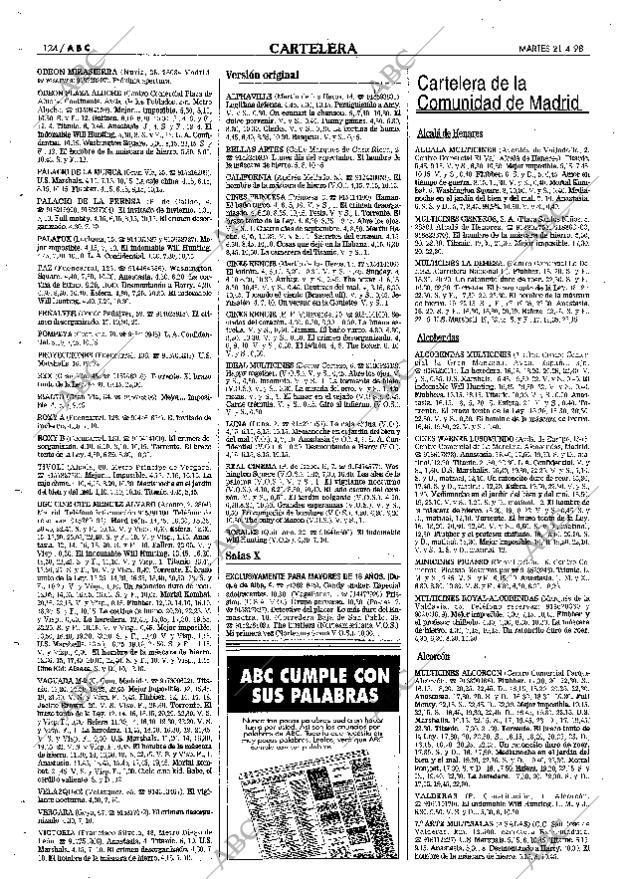 ABC MADRID 21-04-1998 página 124