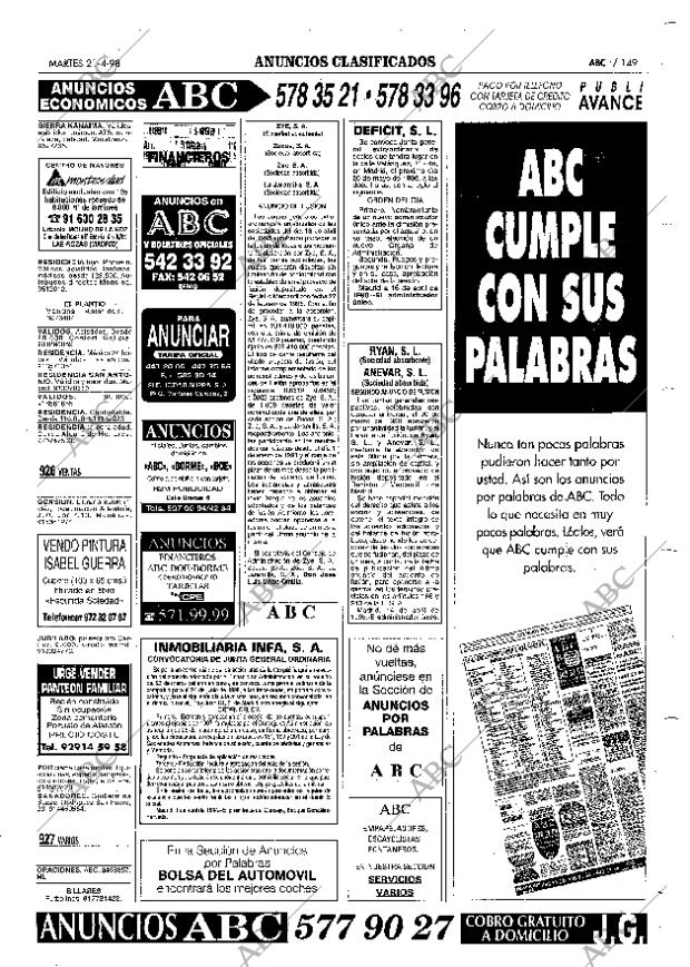 ABC MADRID 21-04-1998 página 149