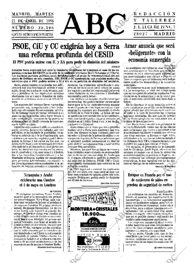 ABC MADRID 21-04-1998 página 15