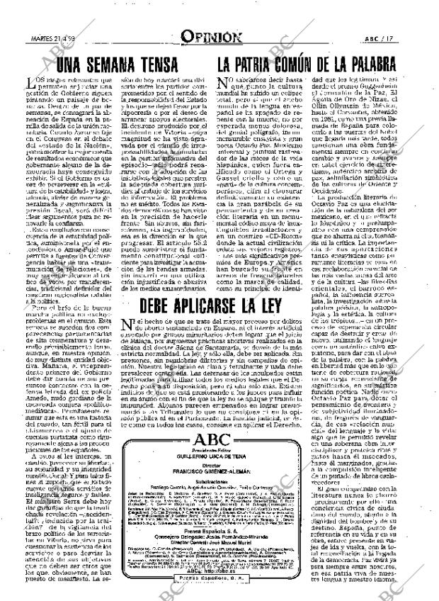 ABC MADRID 21-04-1998 página 17