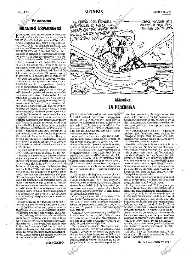 ABC MADRID 21-04-1998 página 20