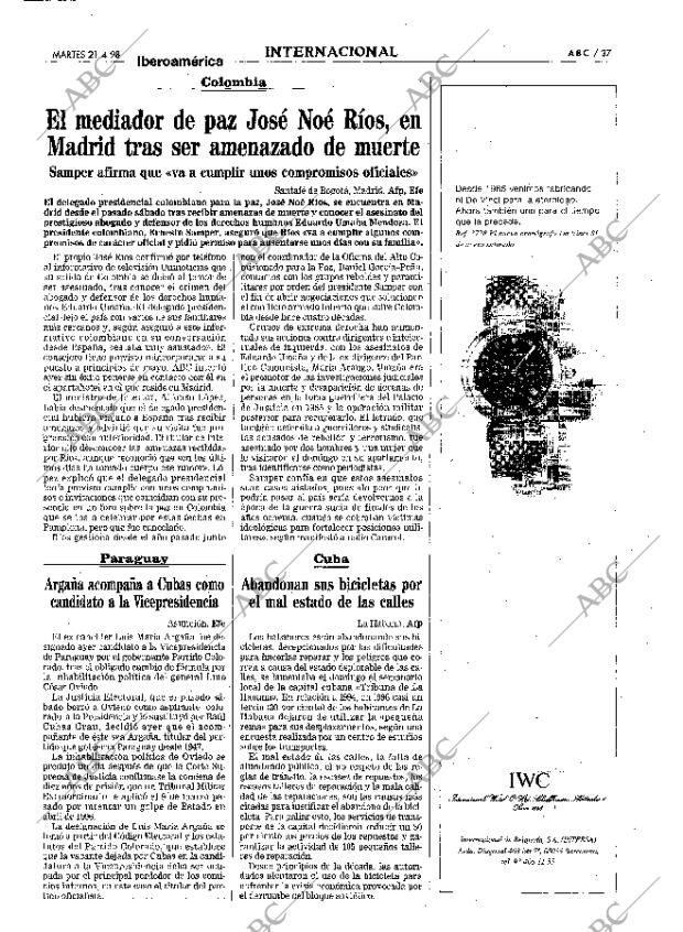 ABC MADRID 21-04-1998 página 37