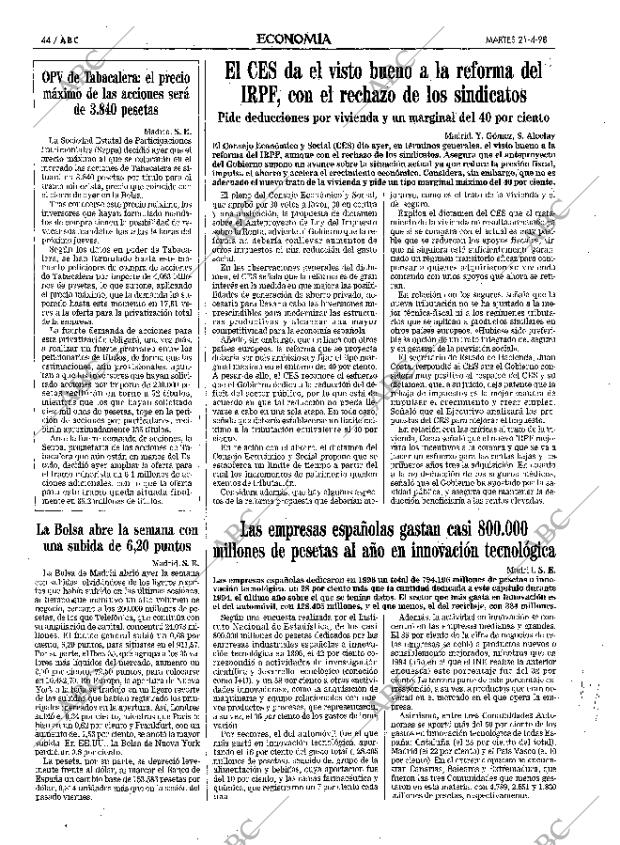 ABC MADRID 21-04-1998 página 44