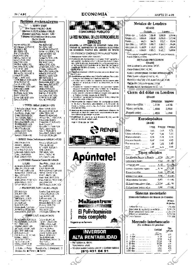ABC MADRID 21-04-1998 página 56