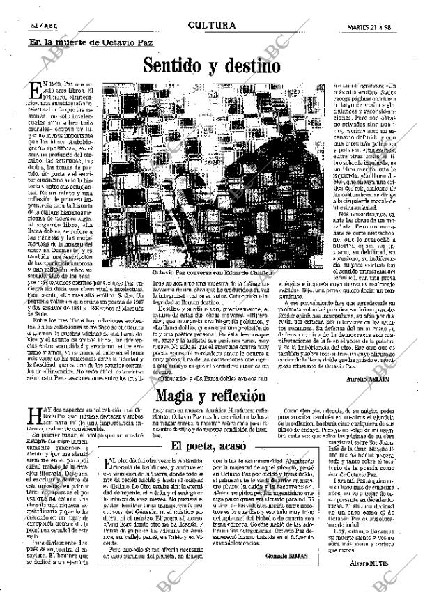 ABC MADRID 21-04-1998 página 64