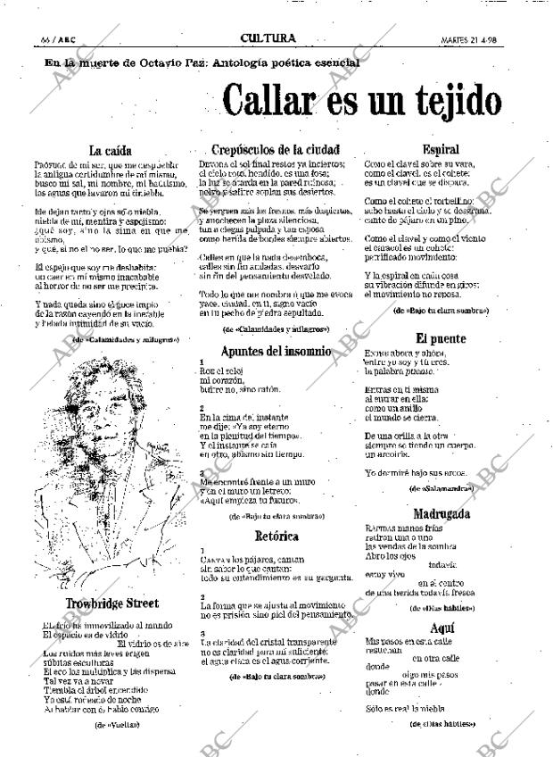 ABC MADRID 21-04-1998 página 66