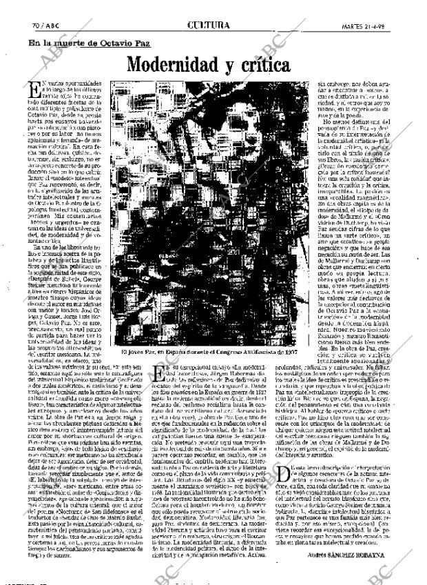 ABC MADRID 21-04-1998 página 70