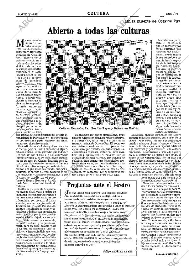ABC MADRID 21-04-1998 página 71