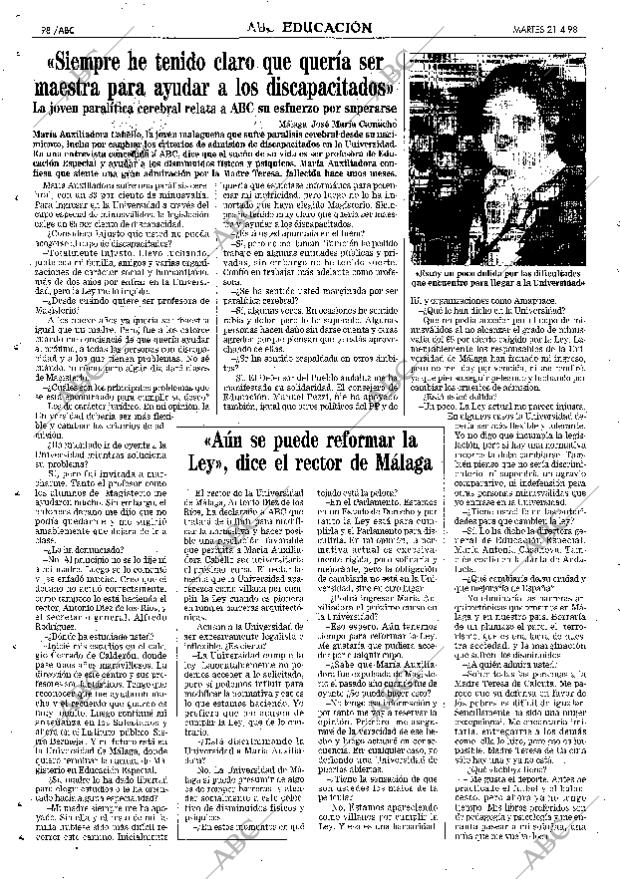 ABC MADRID 21-04-1998 página 98