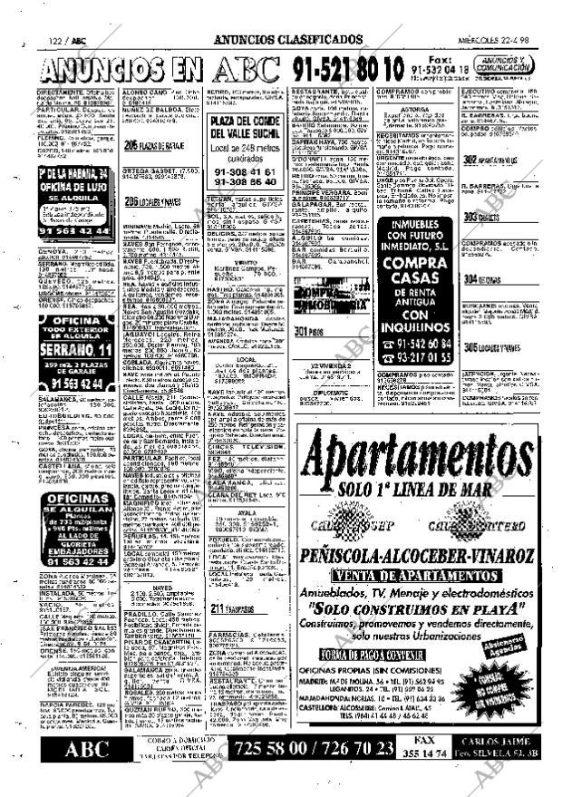 ABC MADRID 22-04-1998 página 122