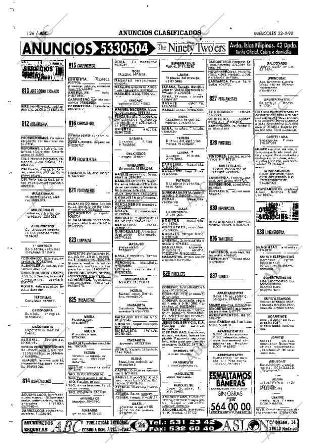 ABC MADRID 22-04-1998 página 126