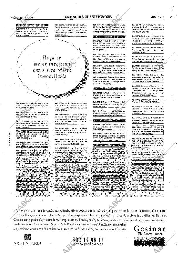 ABC MADRID 22-04-1998 página 133