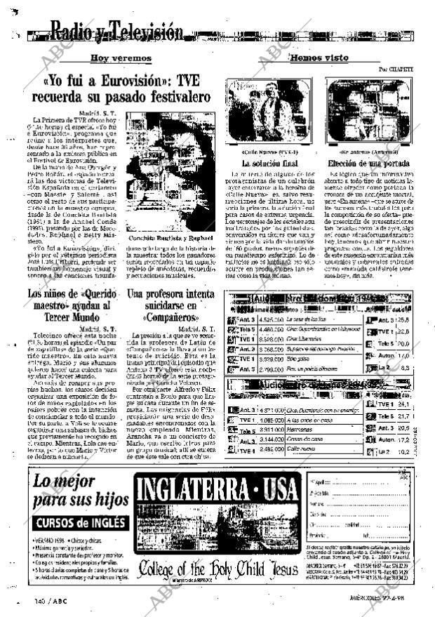 ABC MADRID 22-04-1998 página 140