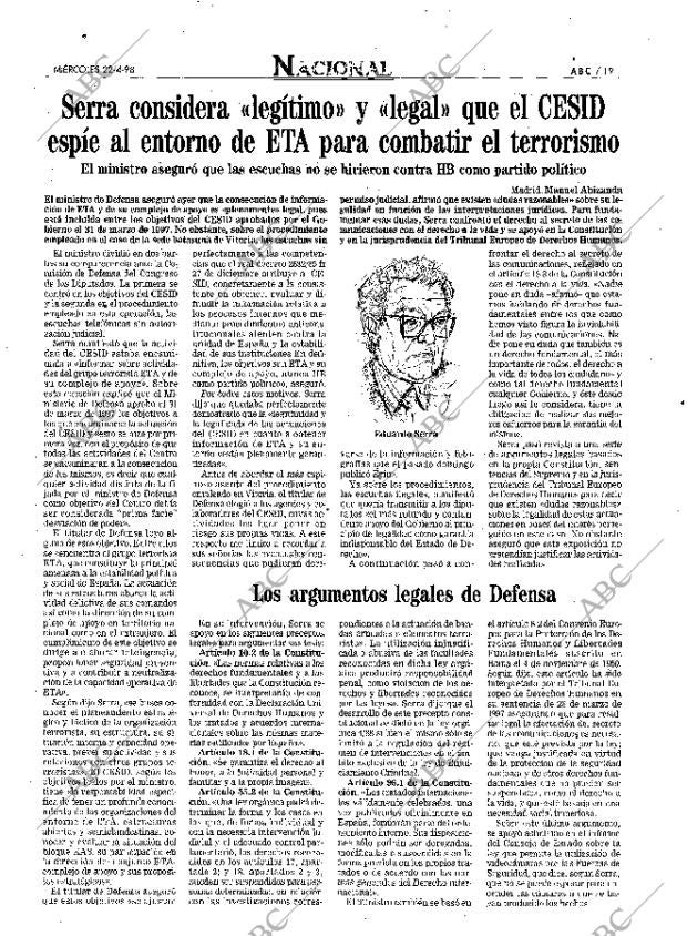 ABC MADRID 22-04-1998 página 19