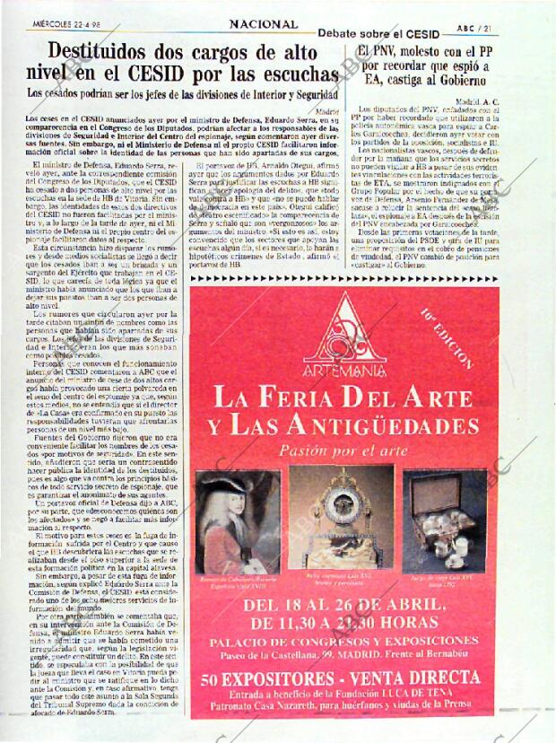 ABC MADRID 22-04-1998 página 21