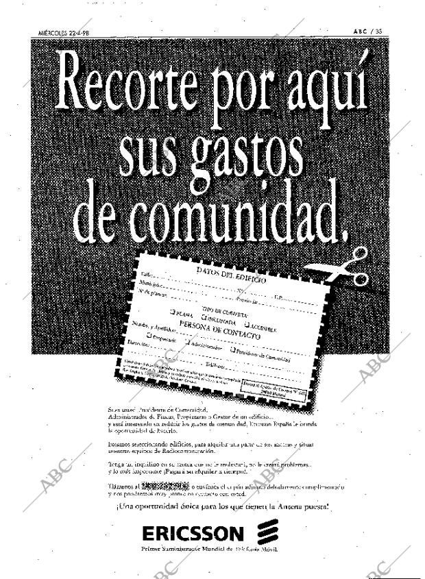 ABC MADRID 22-04-1998 página 33