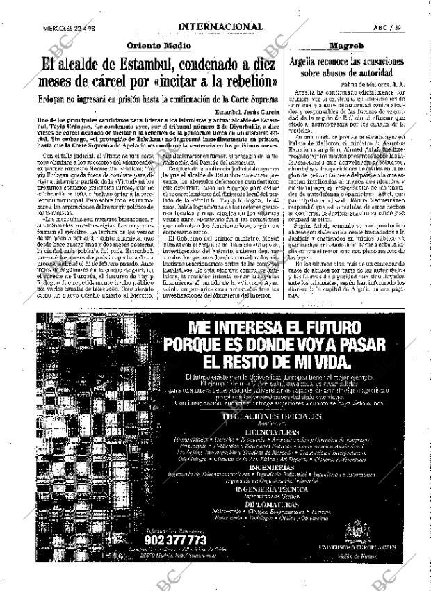 ABC MADRID 22-04-1998 página 39