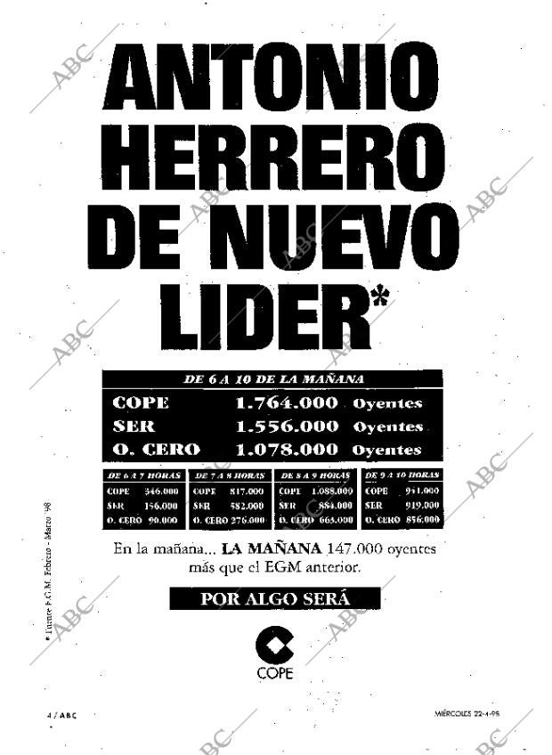 ABC MADRID 22-04-1998 página 4
