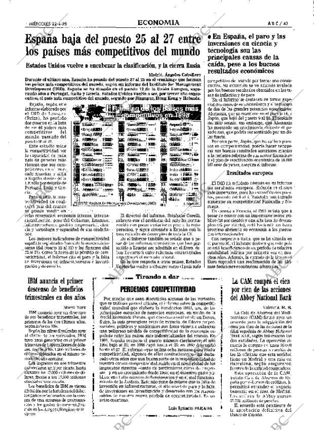 ABC MADRID 22-04-1998 página 43