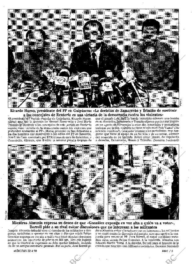 ABC MADRID 22-04-1998 página 5