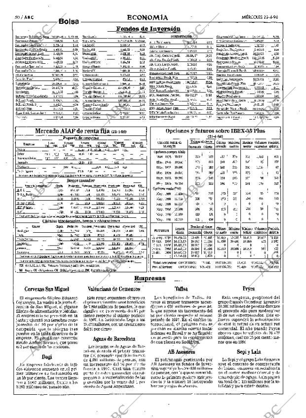 ABC MADRID 22-04-1998 página 50