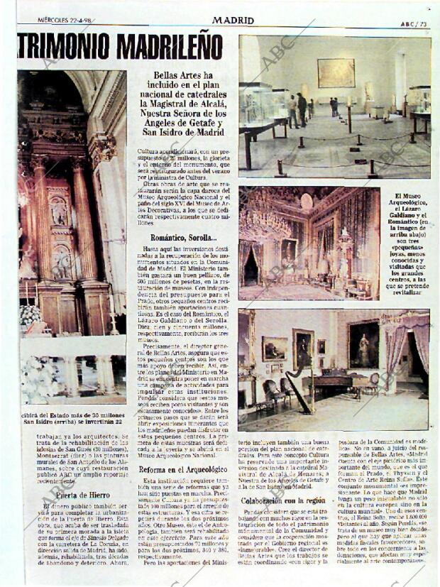 ABC MADRID 22-04-1998 página 73