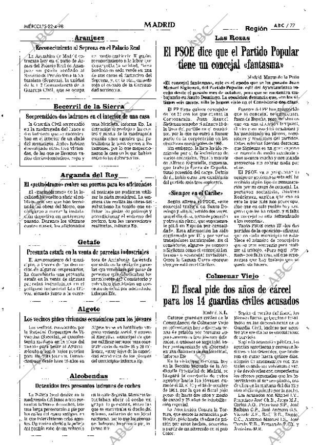 ABC MADRID 22-04-1998 página 77