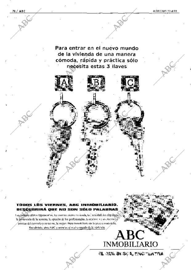 ABC MADRID 22-04-1998 página 78