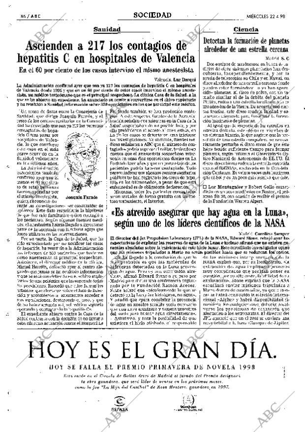 ABC MADRID 22-04-1998 página 86