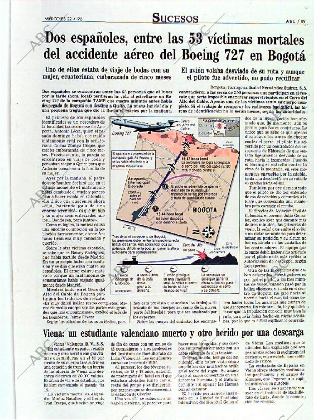 ABC MADRID 22-04-1998 página 89