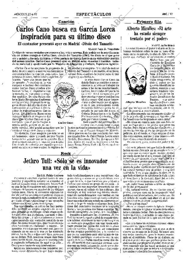 ABC MADRID 22-04-1998 página 97