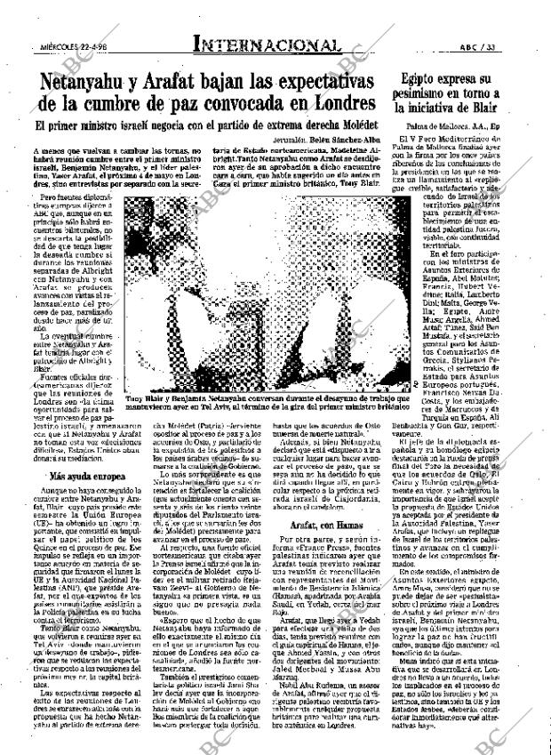 ABC SEVILLA 22-04-1998 página 33