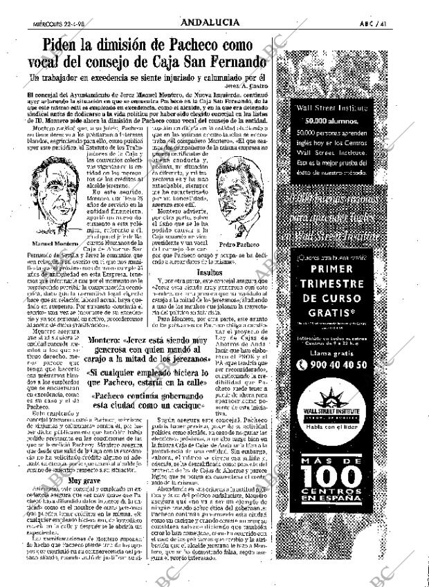 ABC SEVILLA 22-04-1998 página 41