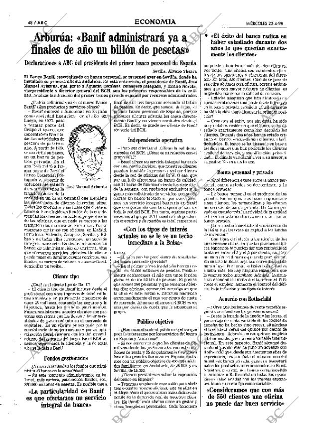 ABC SEVILLA 22-04-1998 página 48