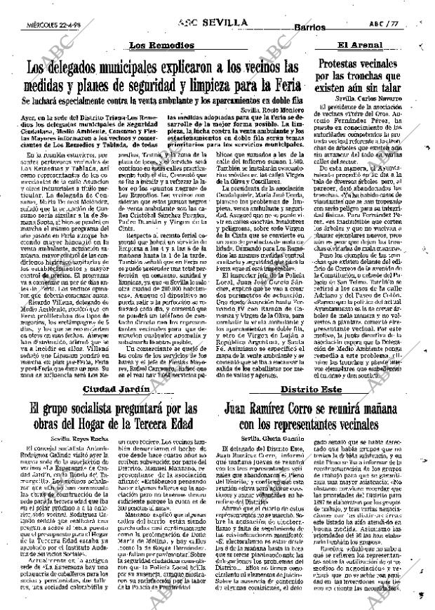 ABC SEVILLA 22-04-1998 página 77