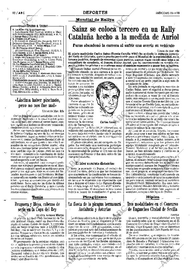 ABC SEVILLA 22-04-1998 página 92