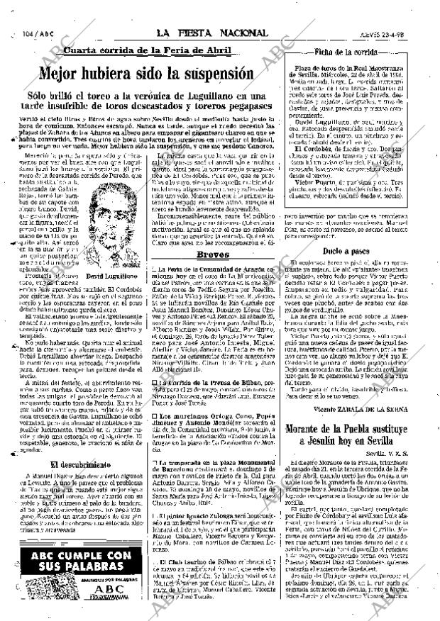 ABC MADRID 23-04-1998 página 104