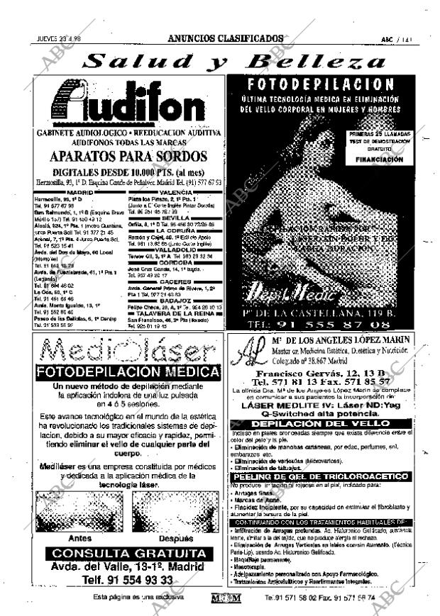 ABC MADRID 23-04-1998 página 141