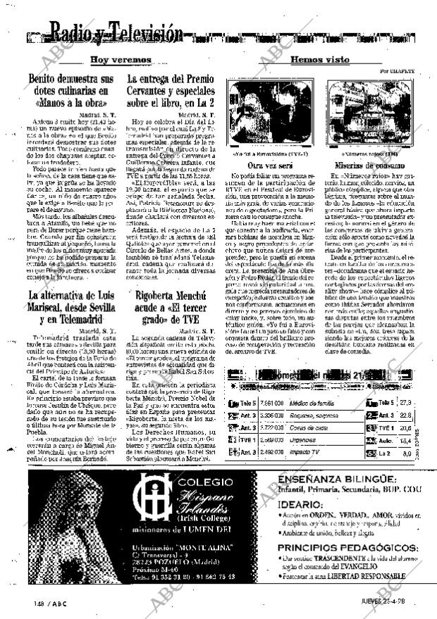 ABC MADRID 23-04-1998 página 148