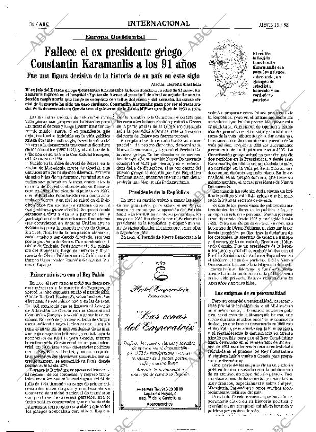 ABC MADRID 23-04-1998 página 36